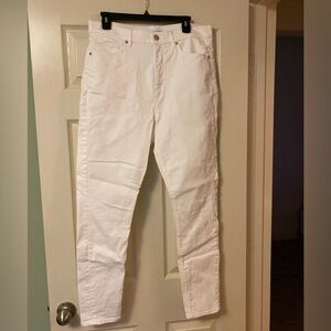 Loft high waist skinny ankle white 30/10 NWOT